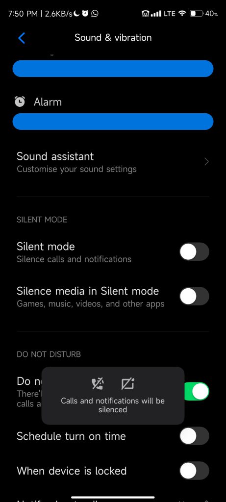 Do Not Disturb Mode - 3