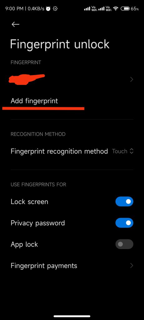 Finger Print Lock Screen 3