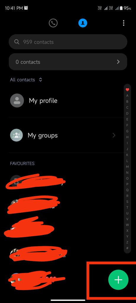 Save Contact Screen 2